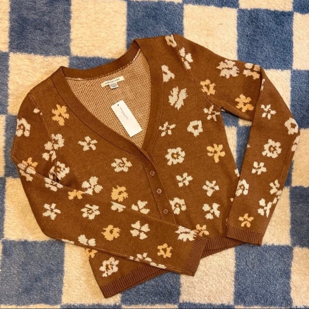 NWT American Eagle Button Up Sweater XS